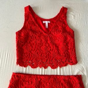 Lace two piece set
